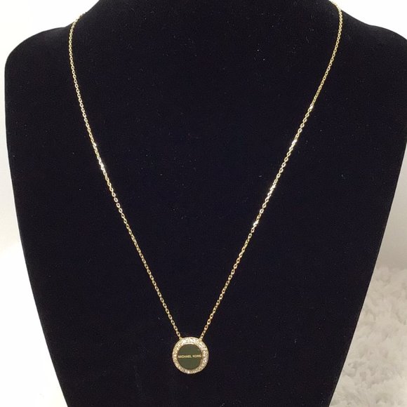 NWT - Michael Kors Women's Gold Pendant Necklace - Picture 2 of 4